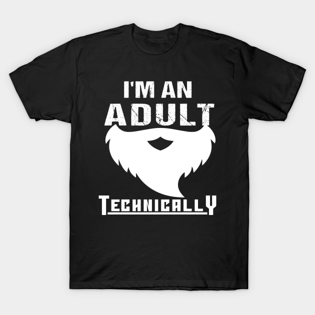 I'm an Adult Technically Funny Tee|18th Birthday Gift T-Shirt by BuzzTeeStore